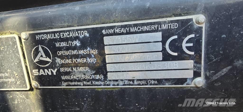 Sany SY 155 W Escavatori gommati