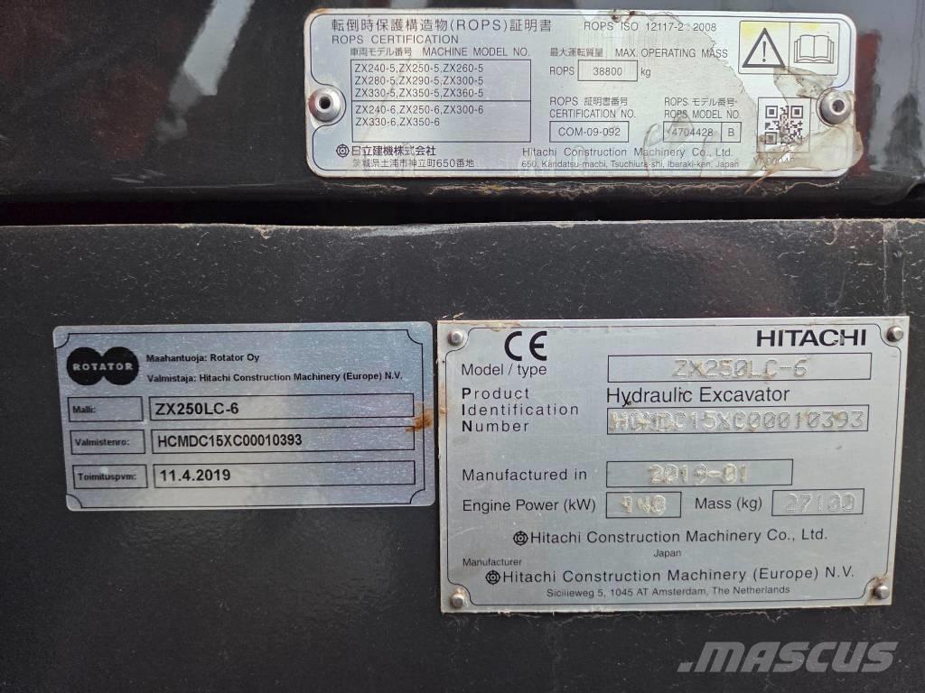 Hitachi ZX 250 LC-6 Escavatori cingolati