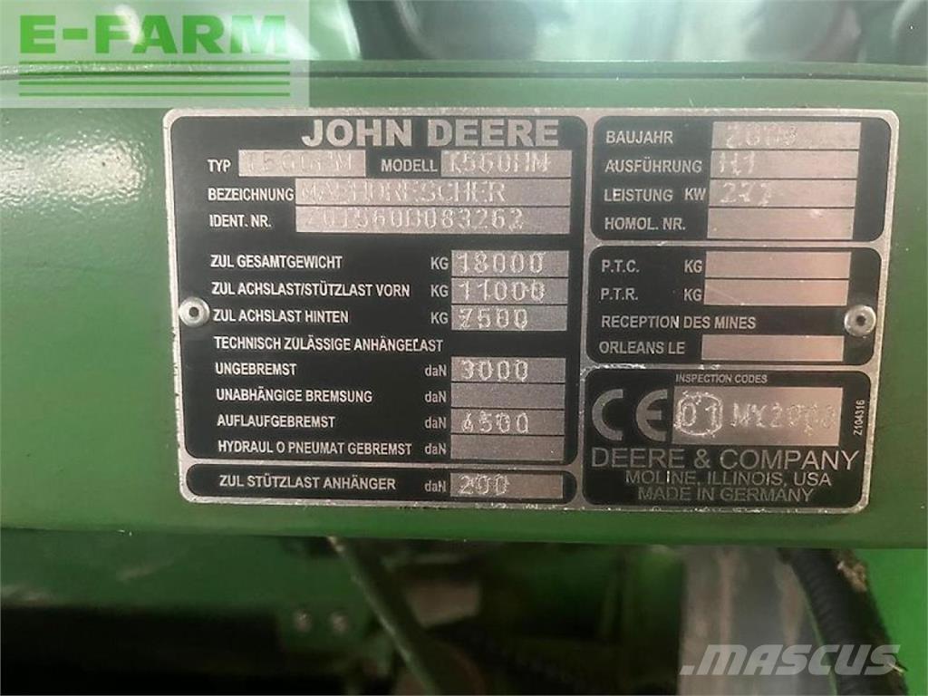 John Deere t560 hm Mietitrebbiatrici