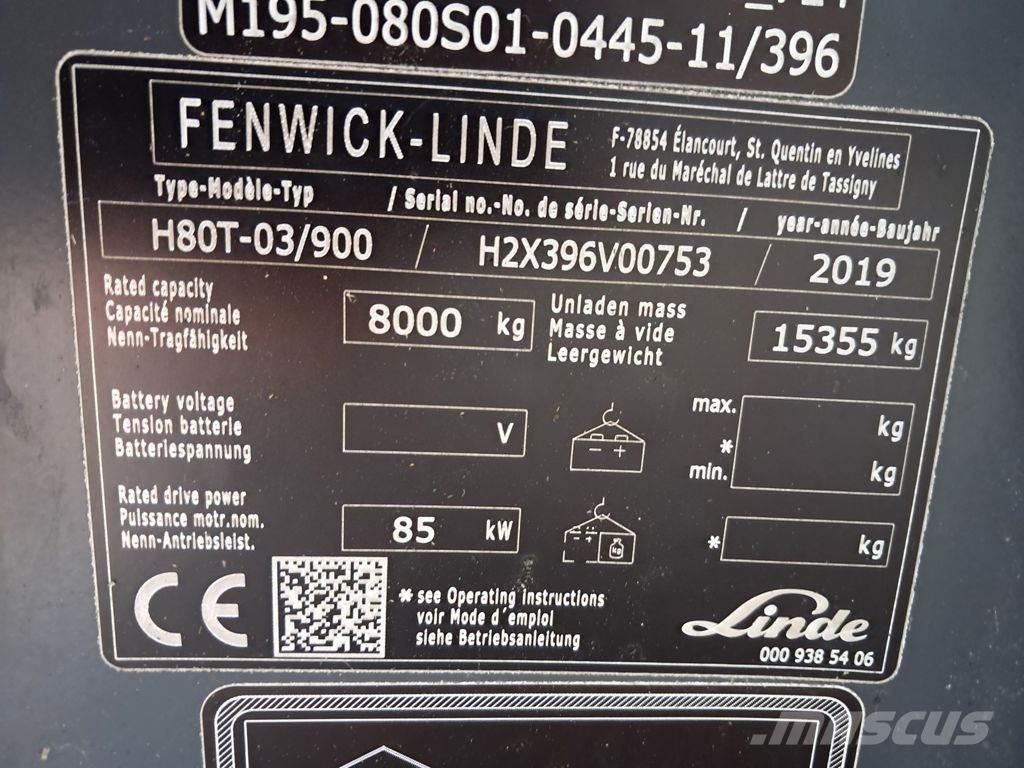 Linde H80T/03-900 Carrelli elevatori GPL