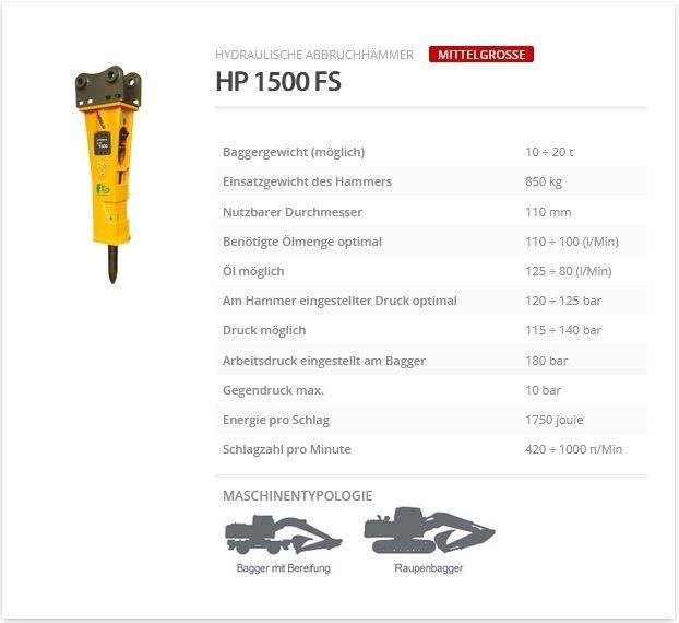 Indeco HP 1500 FS Martelli - frantumatori