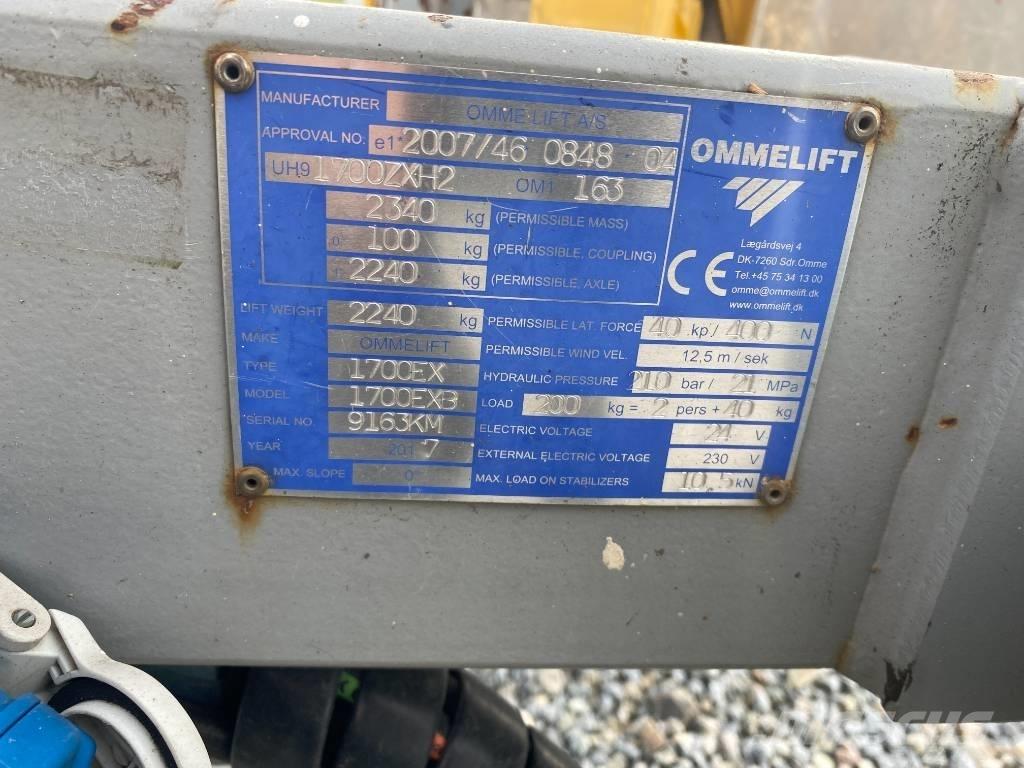 Omme 1700 EBX Piattaforme aeree su rimorchio