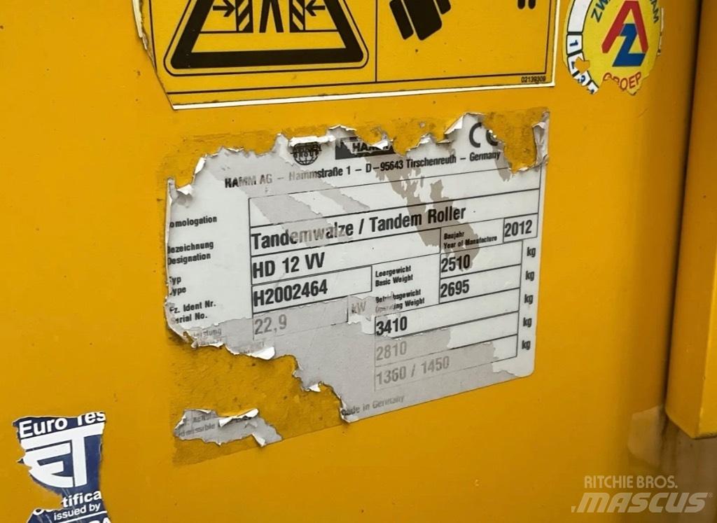 Hamm HD 12 VV Rulli a doppio tamburo