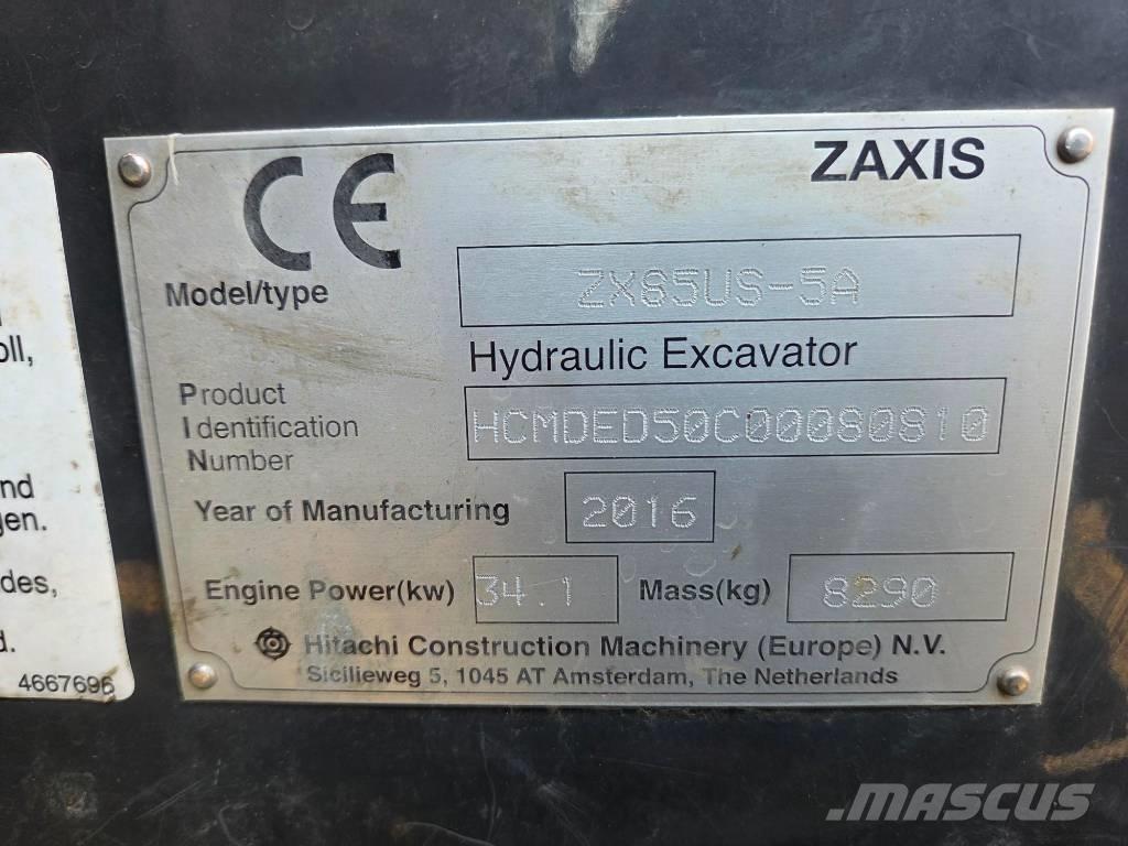 Hitachi ZX 85 US-5 A Escavatori medi 7t - 12t