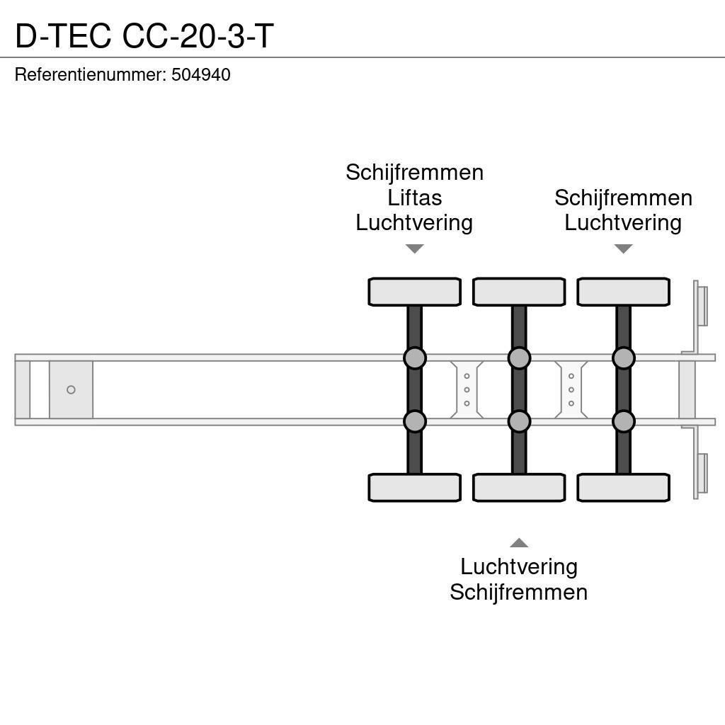 D-tec CC-20-3-T Semirimorchi portacontainer