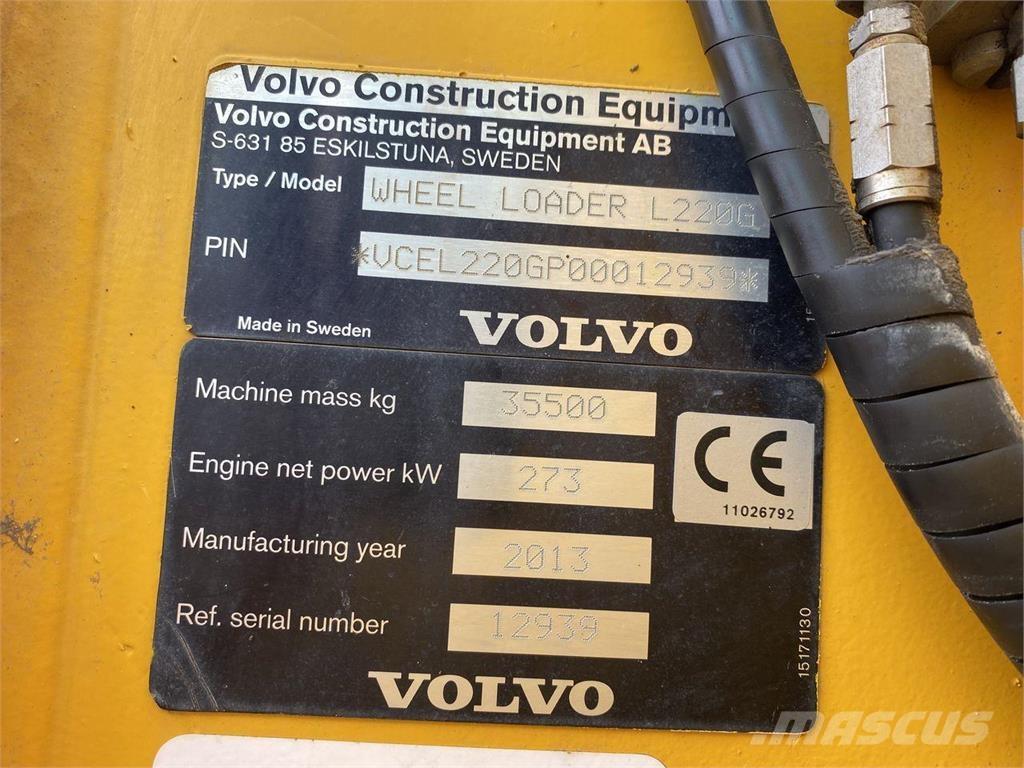 Volvo L220G Pale gommate