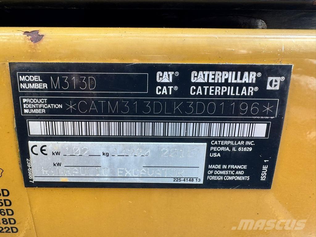 CAT M313D - CE Escavatori gommati