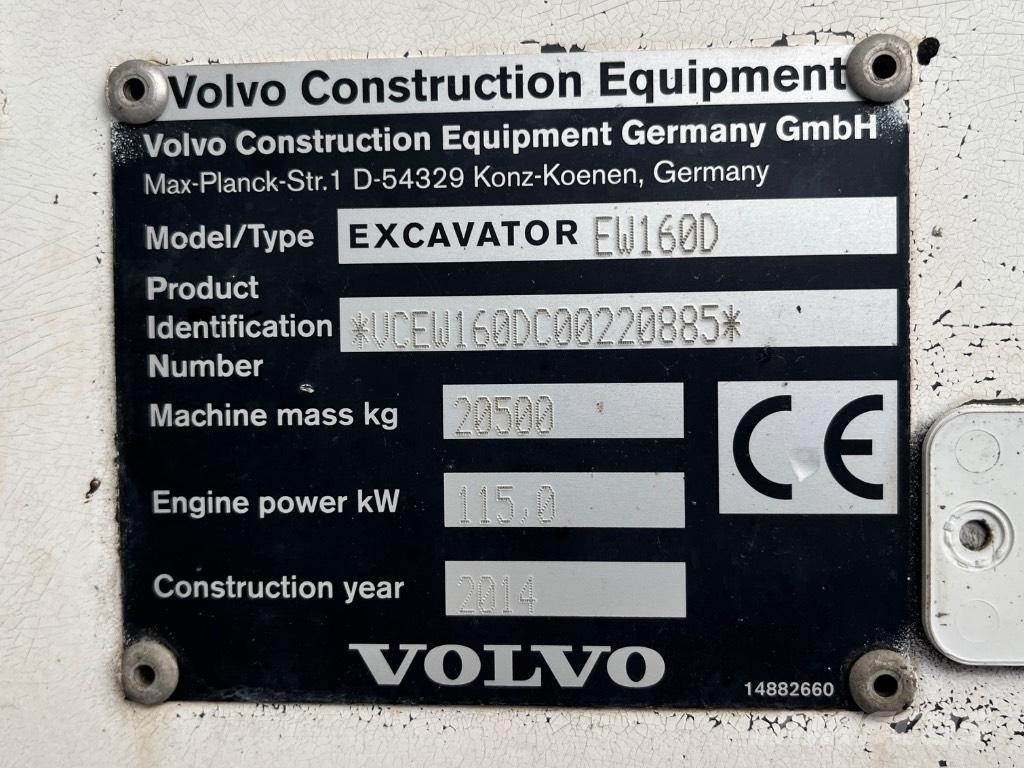 Volvo EW 160 D Escavatori gommati