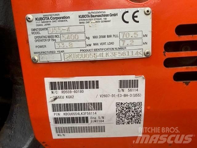 Kubota U 55-4 Miniescavatori