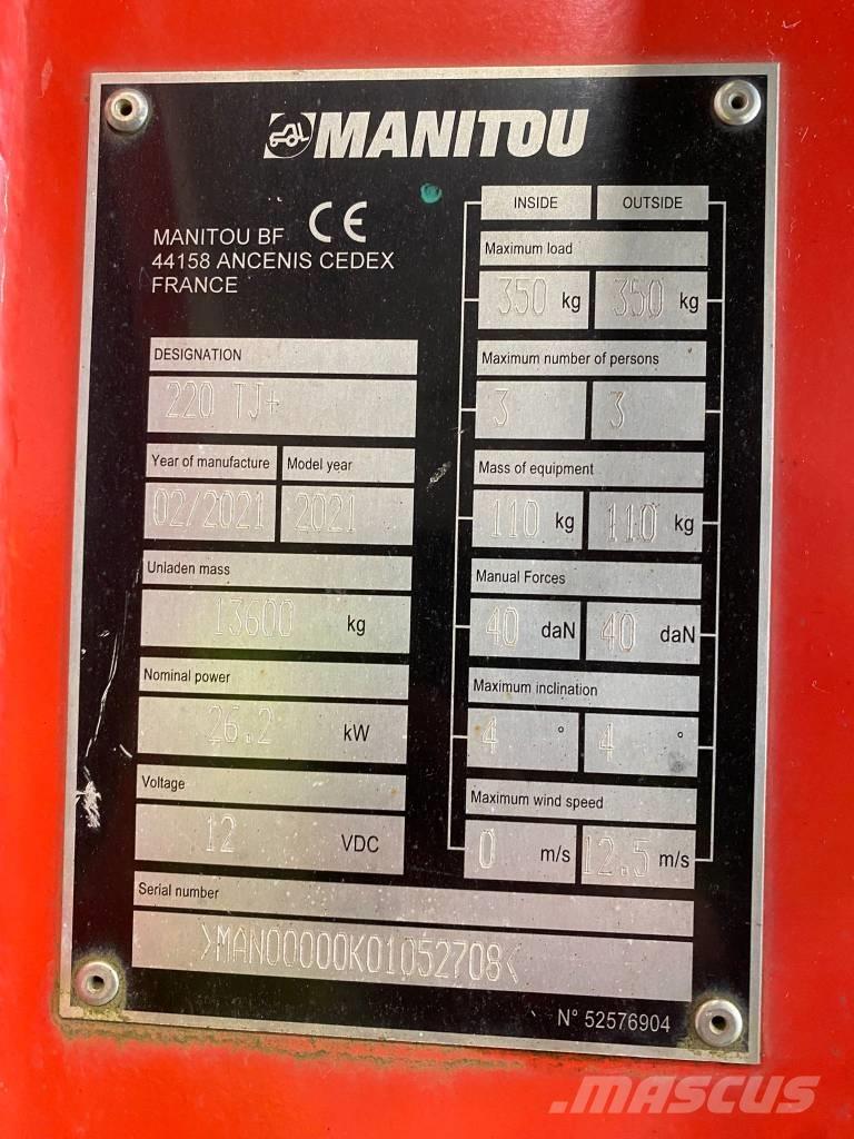 Manitou 220 TJ Piattaforme a braccio articolato