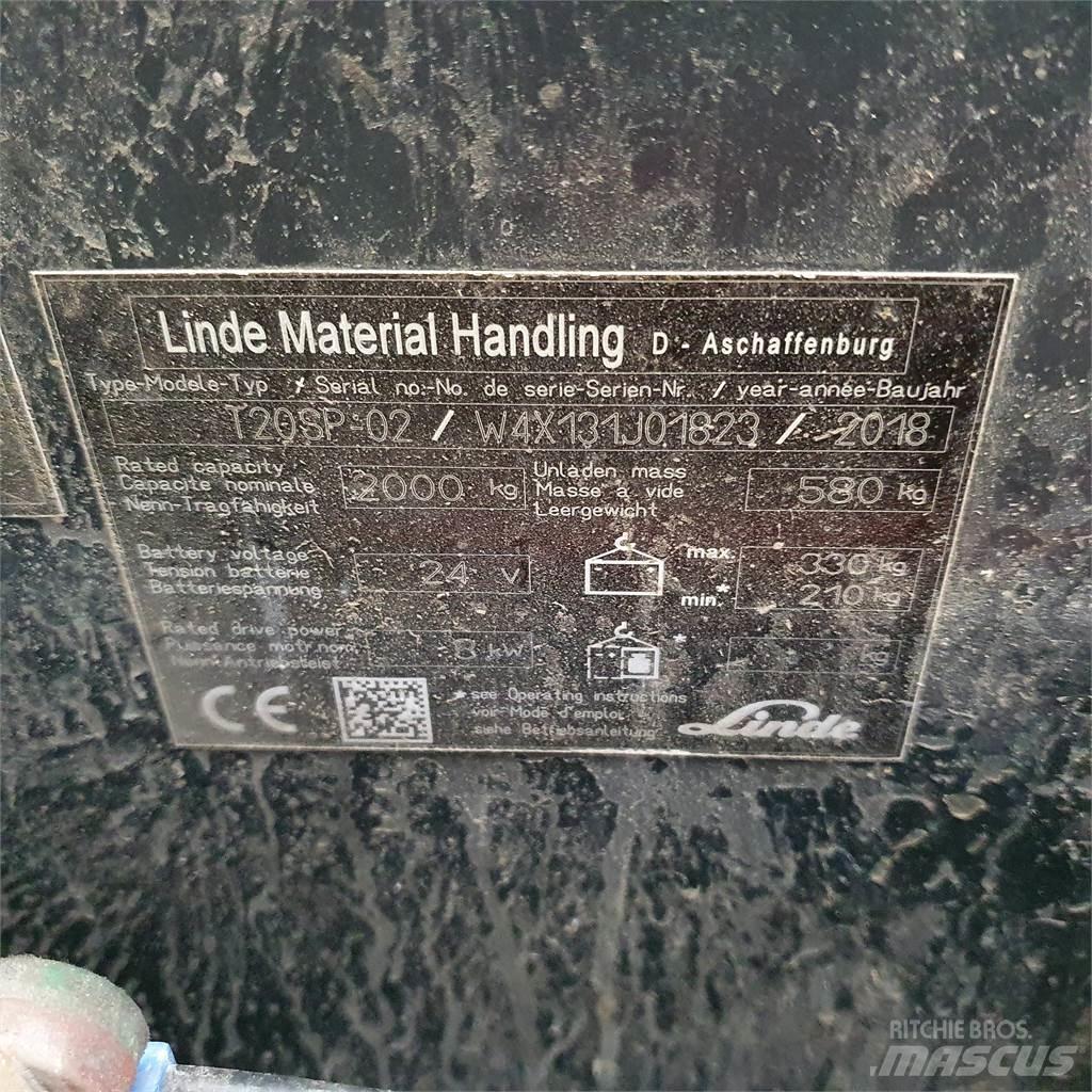 Linde T20SP kurz Transpallet manuale