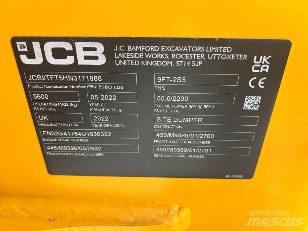 JCB 9TFT-2 Mini dumper