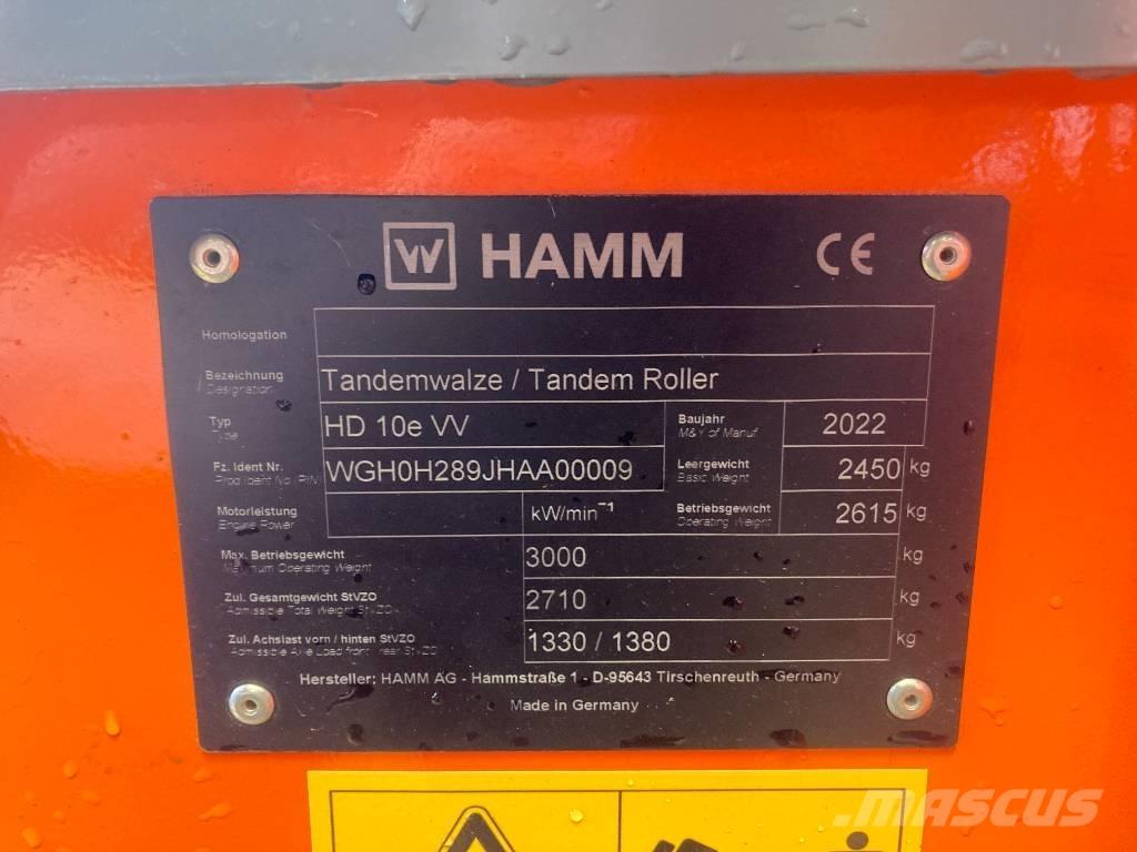 Hamm HD 10e VV H289 Compattatori da suolo