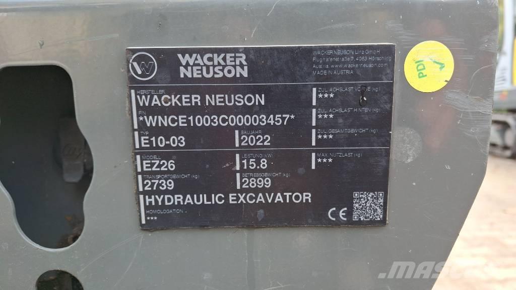 Wacker Neuson EZ26 Escavatori cingolati
