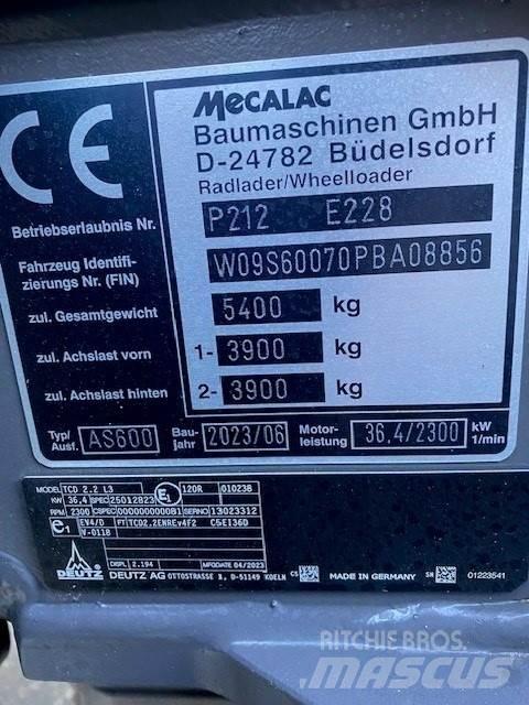 Mecalac AS600 Pale gommate