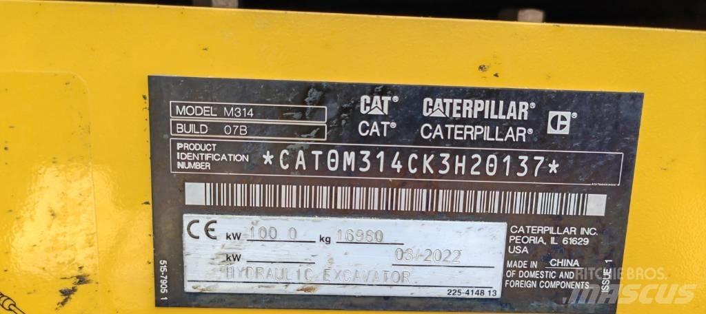 CAT 314 Escavatori gommati