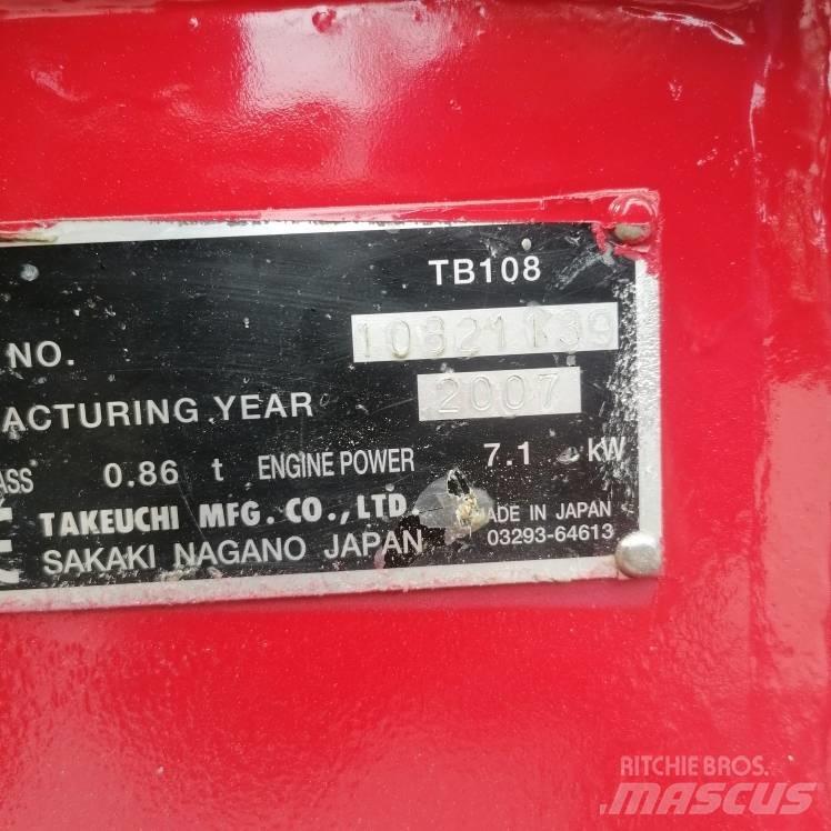 Takeuchi TB108 Miniescavatori