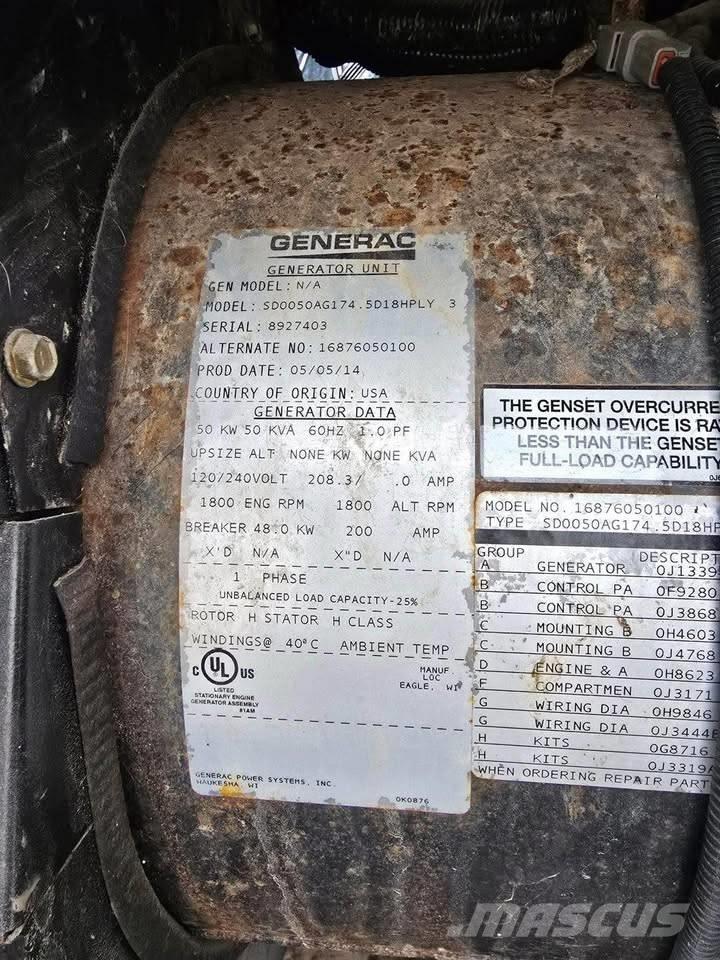 Generac 50 KW Generatori diesel