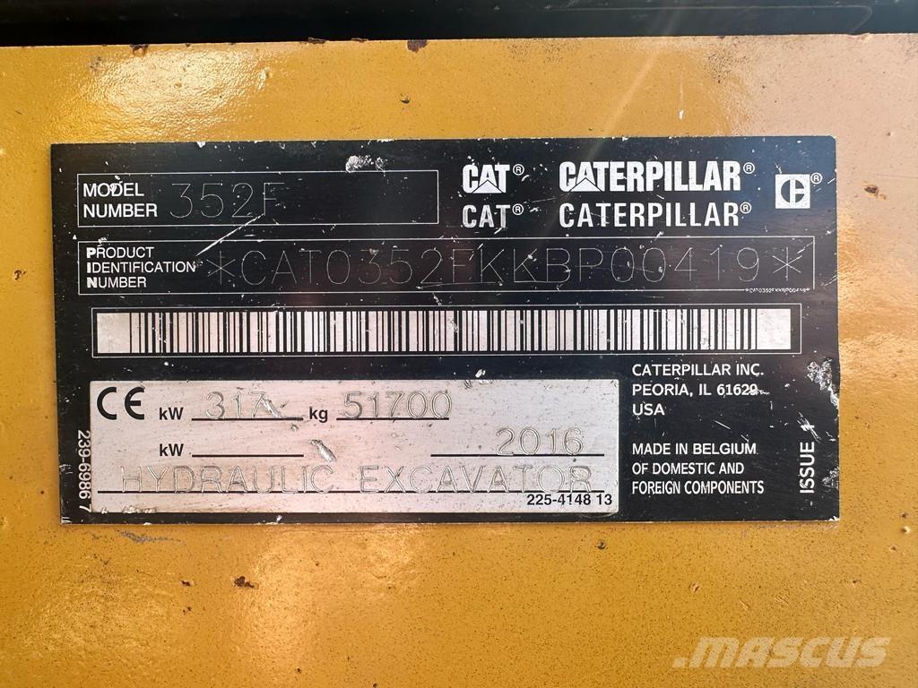 CAT 352F Escavatori cingolati