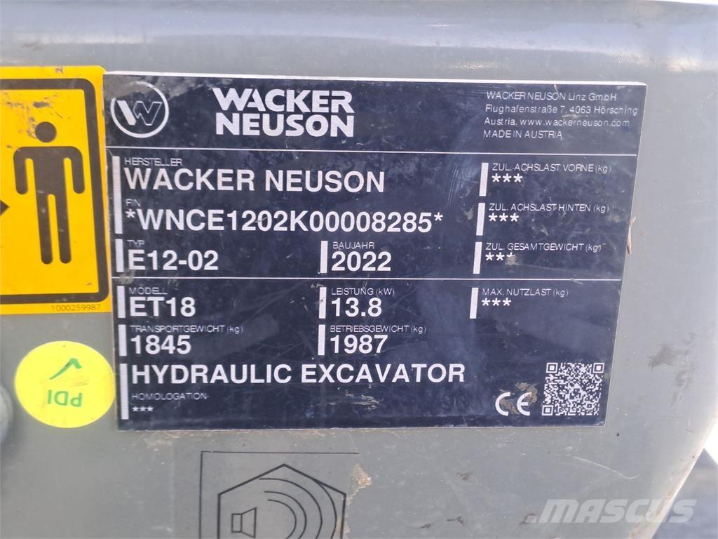 Wacker Neuson ET18 Escavatori cingolati