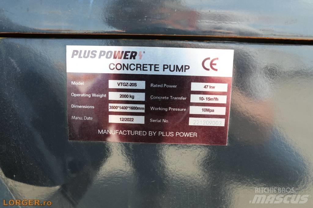 Plus Power VTGZ - 20S Autopompe per calcestruzzo