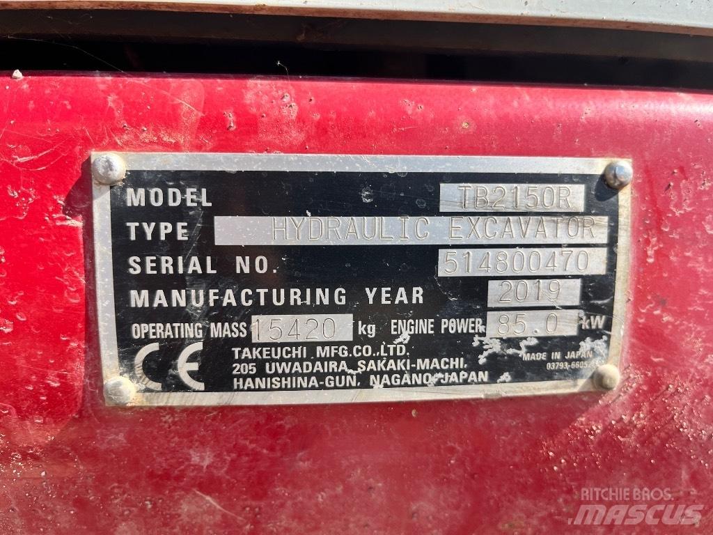 Takeuchi TB 2150 R Escavatori cingolati