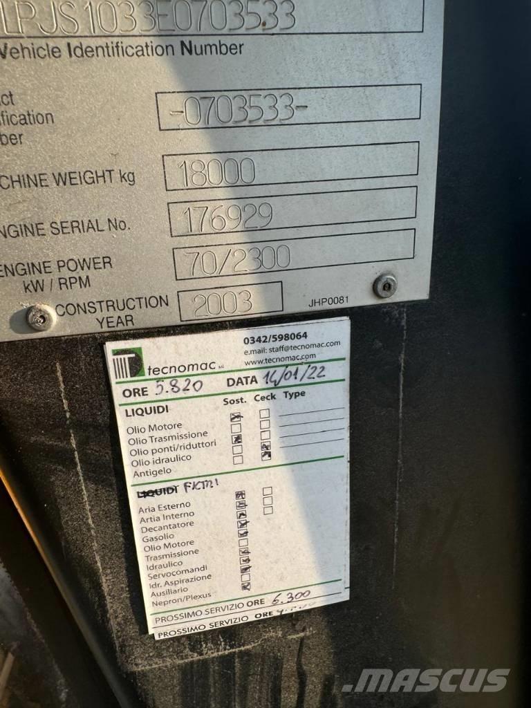 JCB JS 180 Escavatori cingolati