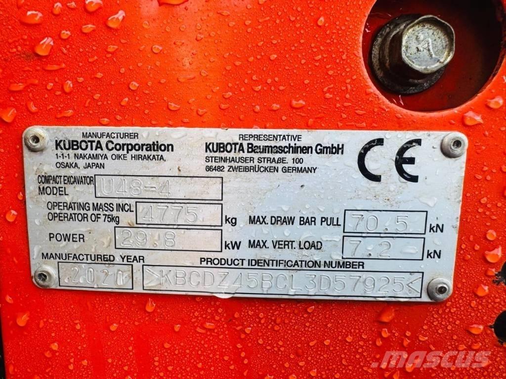 Kubota U 48-4 Miniescavatori