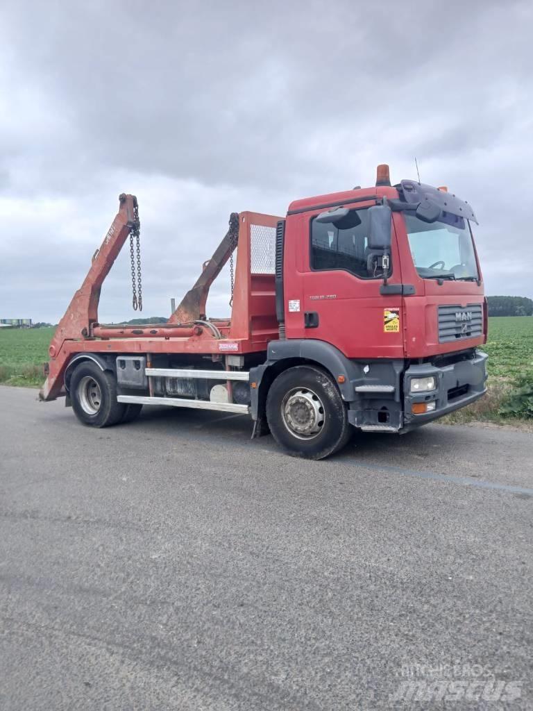MAN TGM 18.280 Camion con cassone scarrabile