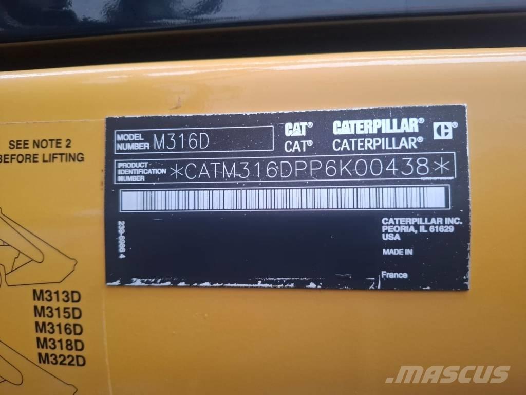 CAT 316D Escavatori gommati