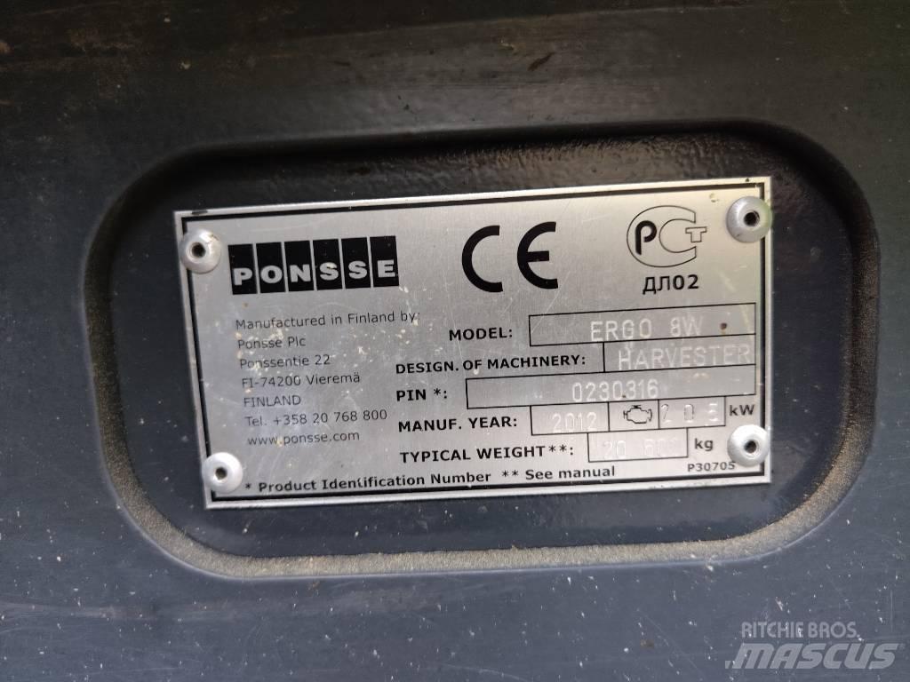Ponsse ERGO 8W Abbattitrici, Disboscatrici