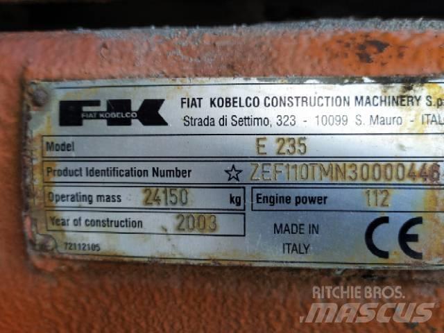 Fiat-Kobelco E 235 Escavatori cingolati