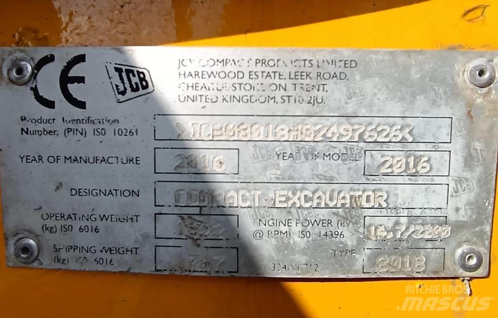 JCB 8018 CTS Miniescavatori