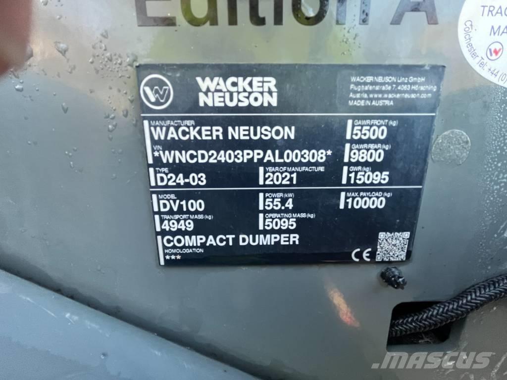 Wacker Neuson DV 100 Mini dumper