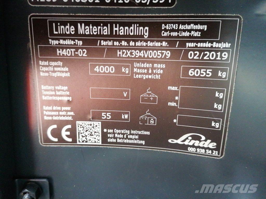 Linde H40T-02 Carrelli elevatori GPL