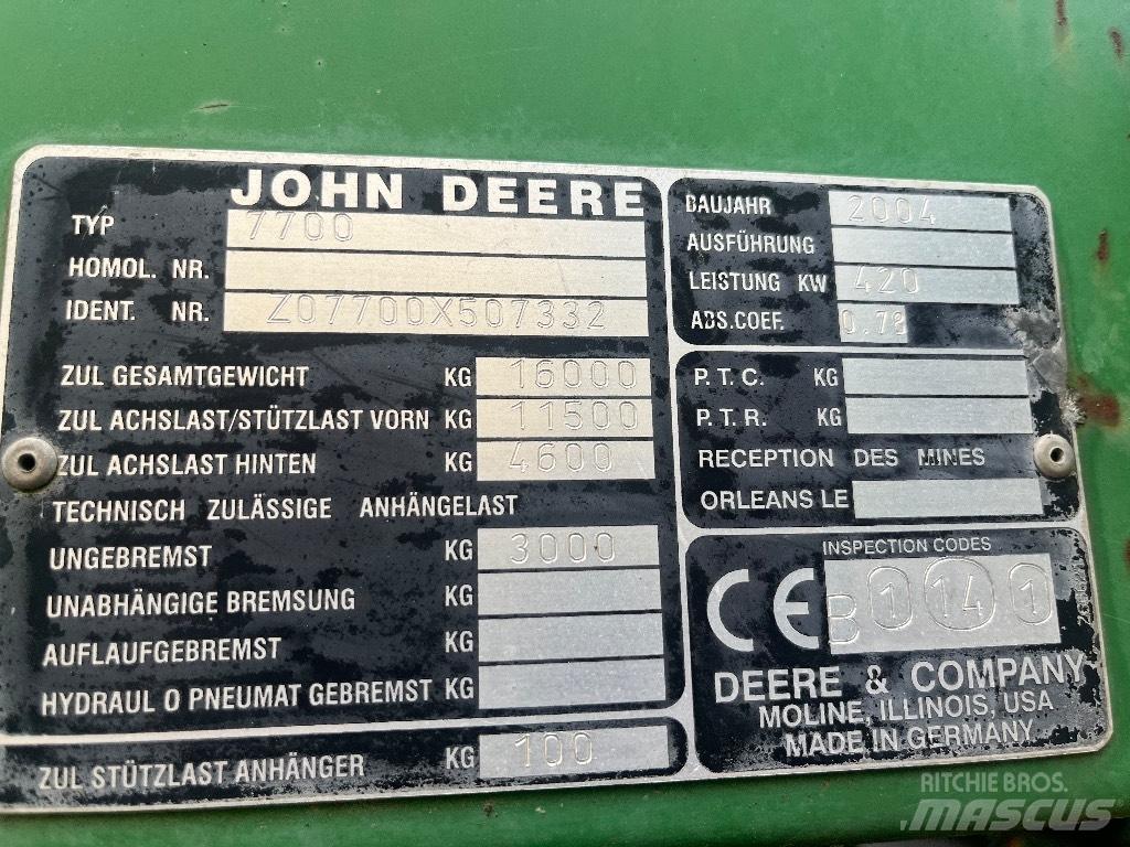 John Deere 7700 Trince semoventi