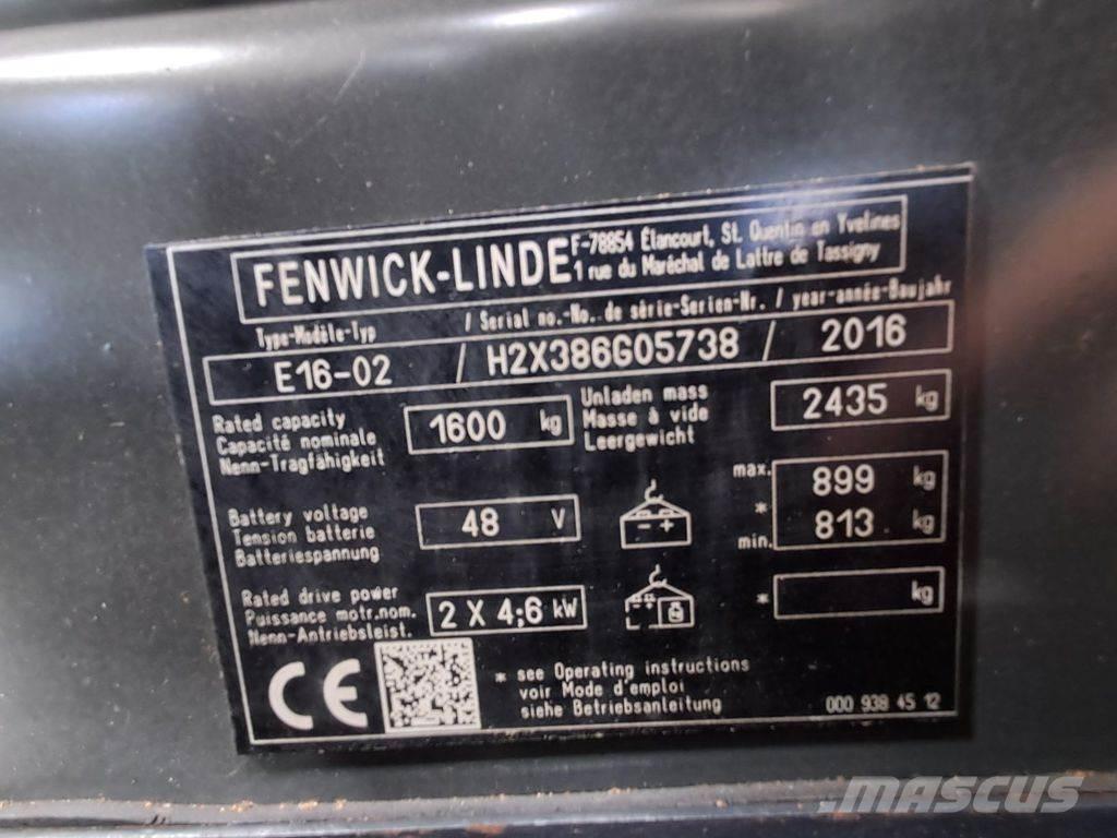 Linde E16-02 Carrelli elevatori elettrici
