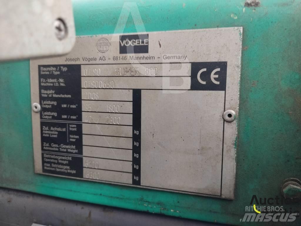 Vögele Super 800 Finitrici