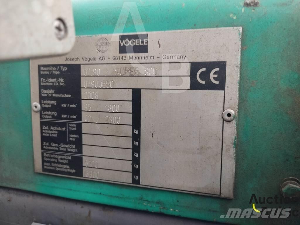 Vögele Super 800 Finitrici