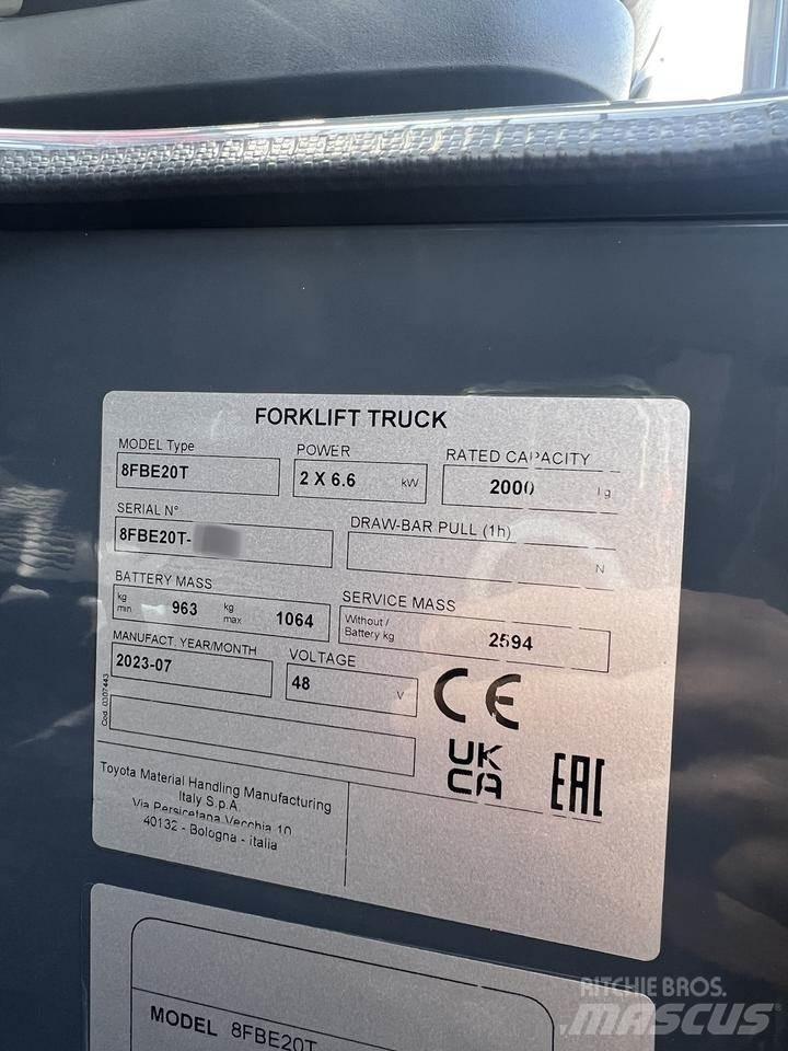 Toyota 8FBE20T Carrelli elevatori elettrici