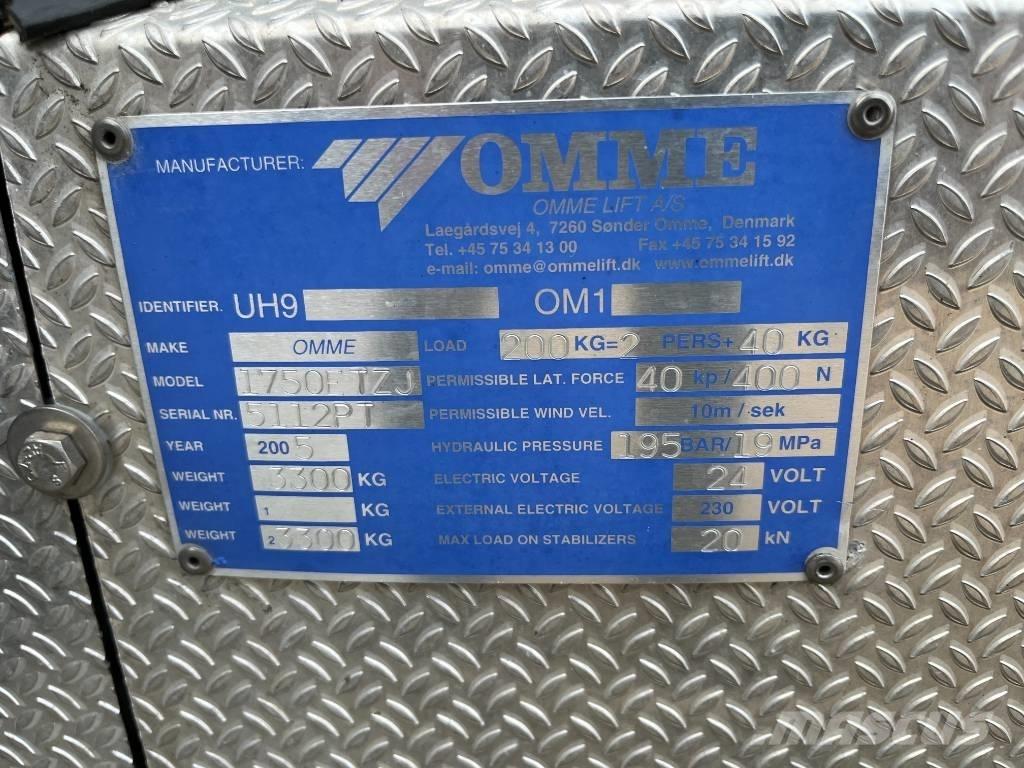 Omme 1750ETZJ Piattaforme autocarrate