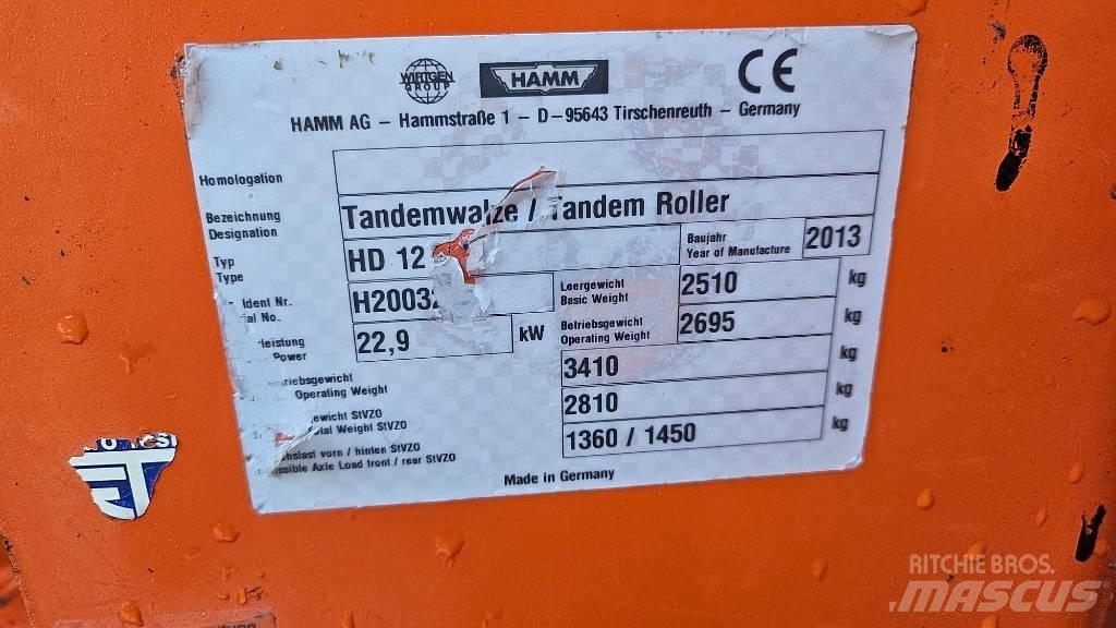 Hamm HD 12 VV Rulli a doppio tamburo