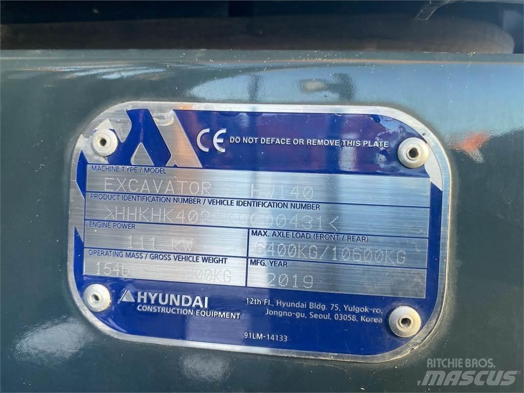Hyundai HW140 Escavatori gommati