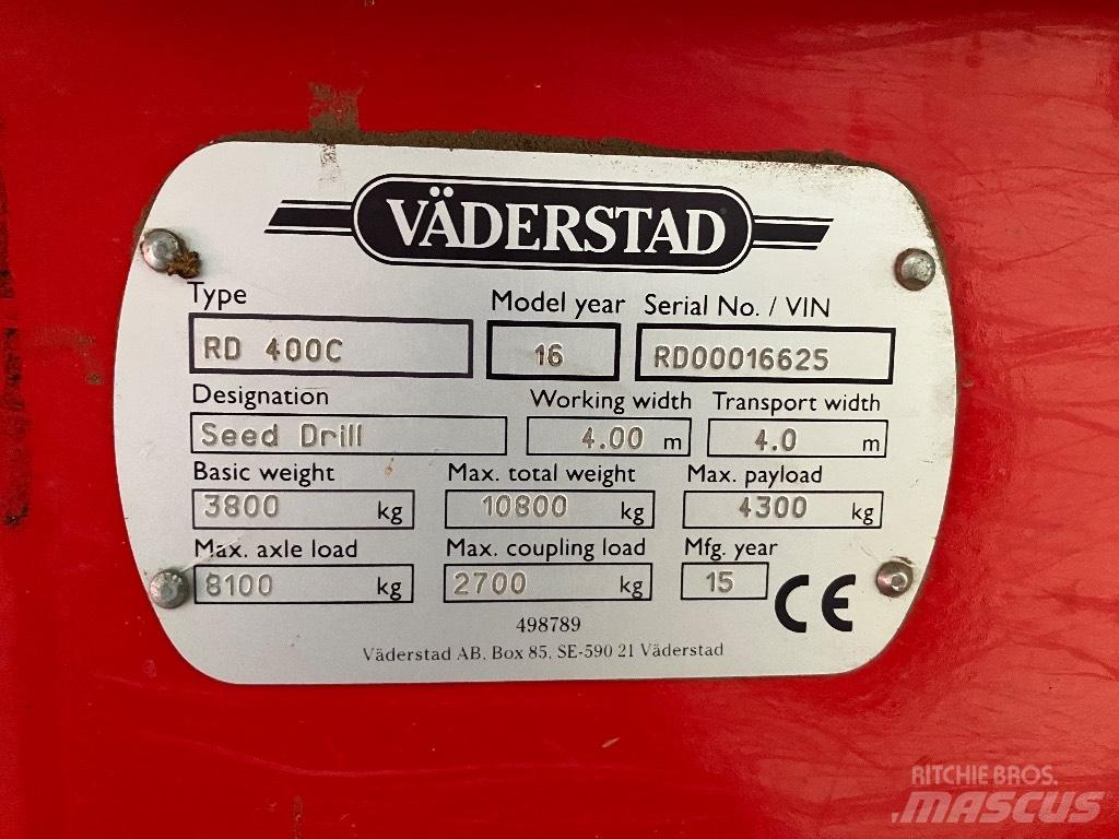 Väderstad Rapid400C Perforatrici