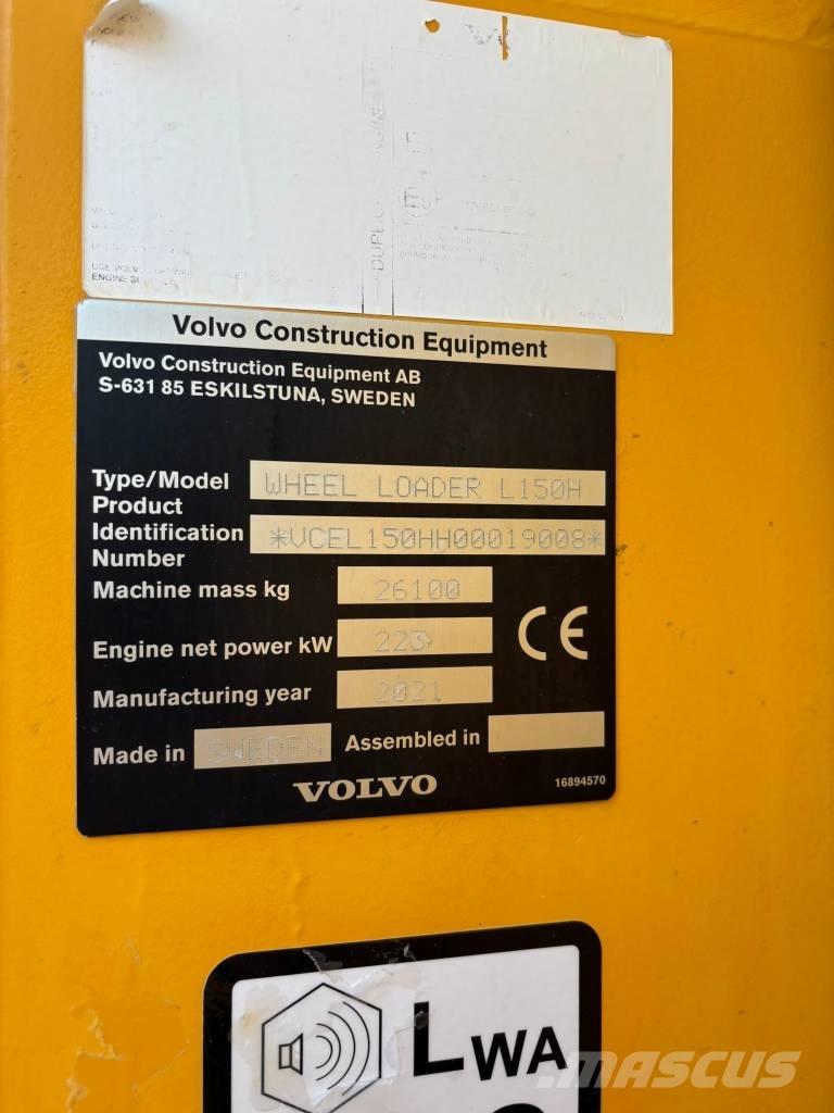 Volvo L150H Pale gommate