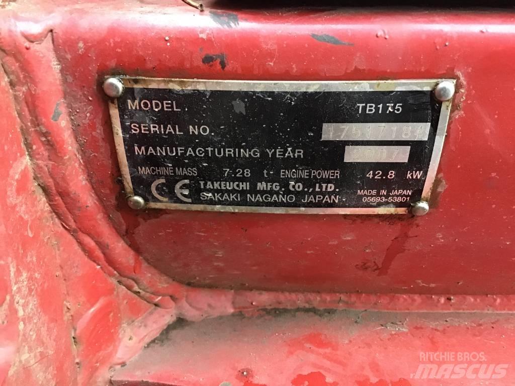 Takeuchi TB 175 Escavatori medi 7t - 12t