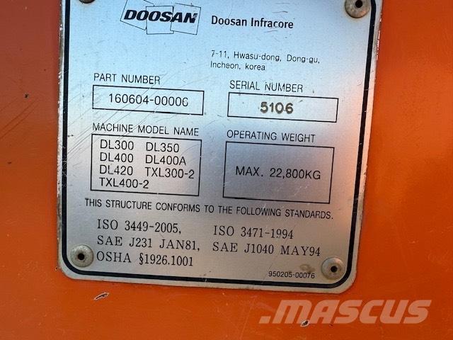 Doosan DL 420-3 CAB Cabine e interni