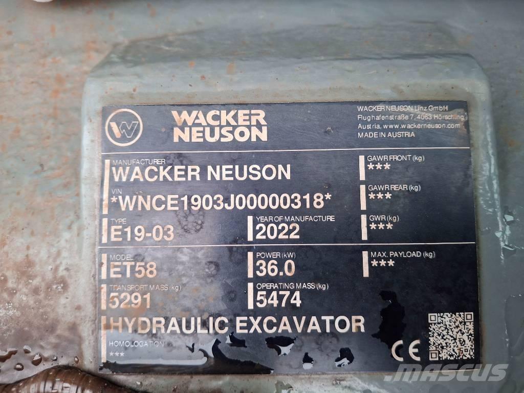 Wacker Neuson ET58 Escavatori cingolati