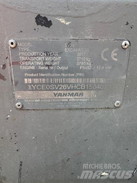 Yanmar SV 26 Miniescavatori