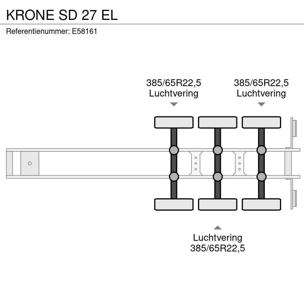 Krone SD 27 EL Semirimorchio a pianale